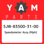 5JW-83500-31-00 Yamaha Speedometer Assy (mph) 5JW835003100, New Genuine Oem Part. Fixed Price $1238.77.