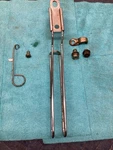 1980 Suzuki TS100 Cable Guides Lot Brake Speedometer. Fixed Price $35.00.