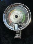 Rare Mileage Monitor Vacuum Gauge Chrome Pedestal Mount Lowrider Bomb Kustom. Fixed Price $129.99.