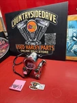 Harley 1 Handlebar Pull Back Risers With Chrome Tachometer 6 3.5 Spacing. Fixed Price $300.00.