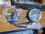 Nos Harley Davidson Gauges Speedometer Tachometer Km/h Kmh 92069-81A. Fixed Price $179.99.