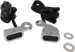 Drag 2040-2133 Chrome Smoke Lens Led Handlebar Marker Light 96-17 Harley Fl Fx. Fixed Price $118.67.