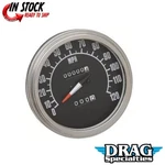 Drag Specialties DS-243885 Black 5" Fl-style 2:1 Speedometer For 68-84. Fixed Price $115.31.