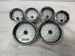 Harley Oem Up Touring-speedo (21K) Tach, Oil, Fuel, Volt-silver # 67261-08. Fixed Price $205.99.