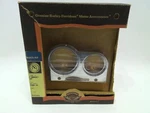 New Genuine Harley 1.5' & 2" Tach Gauge Top Modular Bracket Chrome 67330-04. Fixed Price $5.00.