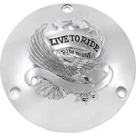 Drag Specialties 1107-0155 Chrome Live To Ride Eagle Derby Cover 84-99 3-BOLT. Fixed Price $68.96.
