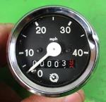 Jawa Babetta Moped 207, 210, 215, 225 Nos Oem Mph Gauge P/n 14002 Ring Dent. Fixed Price $36.00.
