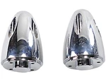 Baron Bullet Chrome End Caps For Kuryakyn Iso Grips (BA-7401-00). Fixed Price $62.33.