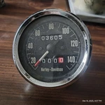 Vintage Harley Davidson 3-1/2" Facing Oem Motorcycle Mechanical Speedometer. Fixed Price $180.00.