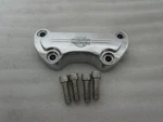 Harley Softail Sportster Dyna Chrome & Shield Handlebar Top Clamp 56568-86B. Fixed Price $49.99.