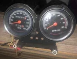 Oem# Speedometer Tach Assu Harley Fxr Dyna Sportster Chrome Mount Gauge Cluster. Fixed Price $275.00.