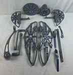 Arlen Ness For Harley 14-UP Touring 10-GAUGE Set Grey/blue. Fixed Price $1325.25.
