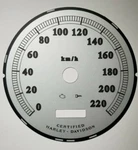 5K Harley Davidson Km/h Kilo Speedometer Silver Gauge Face 12201321. Fixed Price $29.75.