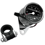 Drag Specialties 2.4IN. Mini Mechanical Speedometer - 140 Mph 2:1 Ratio Blac. Fixed Price $115.54.