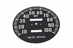 Speedometer Tin Face For Harley Davidson By V-twin. Fixed Price $20.52.