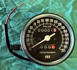 Nos Original Harley Davidson 67082-84 International Km/h Fxrp Speedometer. Fixed Price $185.00.