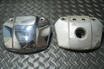 Harley Fxr Headlight Visor Cover + 1975 Xlch Sportster Dash Panel 67888-74. Fixed Price $45.00.