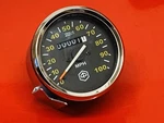 Vespa P125X P150X P200E Italian Veglia Boreletti Black Faced 100 Mph Speedometer. Fixed Price $101.66.