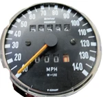 Bmw Airhead Motometer 1.112 Speedometer White Face. Fixed Price $285.00.