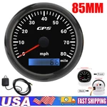 85MM Gps Speedometer 0-80 Mph Waterproof For Car Marine Boat Truck Yacht Us. Fixed Price $36.79.