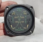 WW2 Douglas A-26 Invader Bomber Main Fuel Quantity Indicator Gauge Instrument. Fixed Price $89.95.