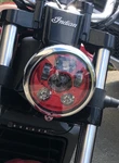 Eagle Lights 5 3/4" Red Led Projection Headlight Gen Iii Indian Scout 60 Bobber. Fixed Price $149.99.