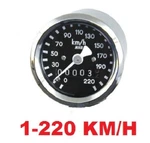 Kilometer 48MM Mini Speedometer * 0-220 Km/h 2240:40 Black Face Harley Softail. Fixed Price $99.99.