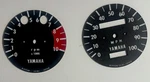 1971 Yamaha CT1 175 Tachometer And Speedometer Face Plates U. S. Version. Fixed Price $75.00.