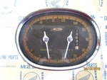 Honda CB72, CB77 Superhawk Used Speedometer, Early 37200-268-813. Fixed Price $169.50.