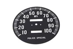 V-twin 39-0312 Speedometer Tin Face For Fl 1968-1980 Police. Fixed Price $28.86.