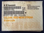 Kawasaki 99987-1101 Vulcan 1500 Mean Streak Motorcycle Owner's Manual. Fixed Price $24.00.