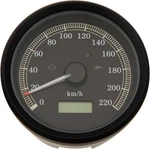 Drag Specialties Programmable 3-3/8IN. Electronic SPEEDOMETER-220KMH-2210-0390. Fixed Price $290.39.