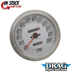 Drag Specialties DS-243832 White Face Fl-style 2240:60 Speedometer. Fixed Price $116.34.
