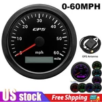 85MM Gps Speedometer 0-60MPH Gauge 7 Colors Waterproof For Car Marine Boat Truck. Fixed Price $48.39.