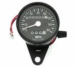 Motorcycle Mini Speedometer W/ Trip - 2240:60 Black Mph. Fixed Price $59.95.