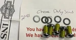 Chrome Bolt Kit Harley Derby Clutch Cover Twin Cam Touring Softail Dyna Fxst Flh. Fixed Price $22.95.