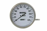 Replica 2:1 Speedometer With Black Needle For Harley Davidson By V-twin. Fixed Price $108.85.