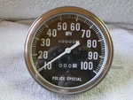 Harley Knucklehead Panhead Shovelhead Police Speedo. Fixed Price $138.90.