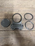 Harley Davidson Dyna Sportster Wrinkle Black Speedometer Mount Bracket 55846-05A. Fixed Price $109.95.