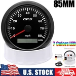 85MM 7 Color Led Gps Speedometer Gauge 0-80MPH For Boat Car Motorcycle Black. Fixed Price $51.42.