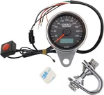 Drag Specialties 2210-0326 220 Km/h Mini Electronic Speedometer W/. Fixed Price $217.25.