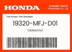 Honda Genuine Thermostat 19320-MFJ-D01. Fixed Price $35.31.