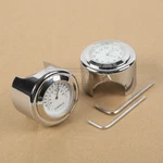 7/8'' 1'' Handlebar Dial Clock Temp Thermometer For Harley Motorcycle Crusier. Fixed Price $18.99.